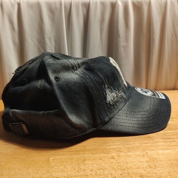 47 Brand Pittsburgh Pirates Destructed  Black Sliderback Hat - New - Picture 6 of 10